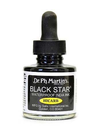 Dr. Ph. Martin's - Black Star Waterproof India Ink