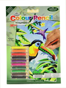 Royal & Langnickel Mini Color Pencil By Number Kits