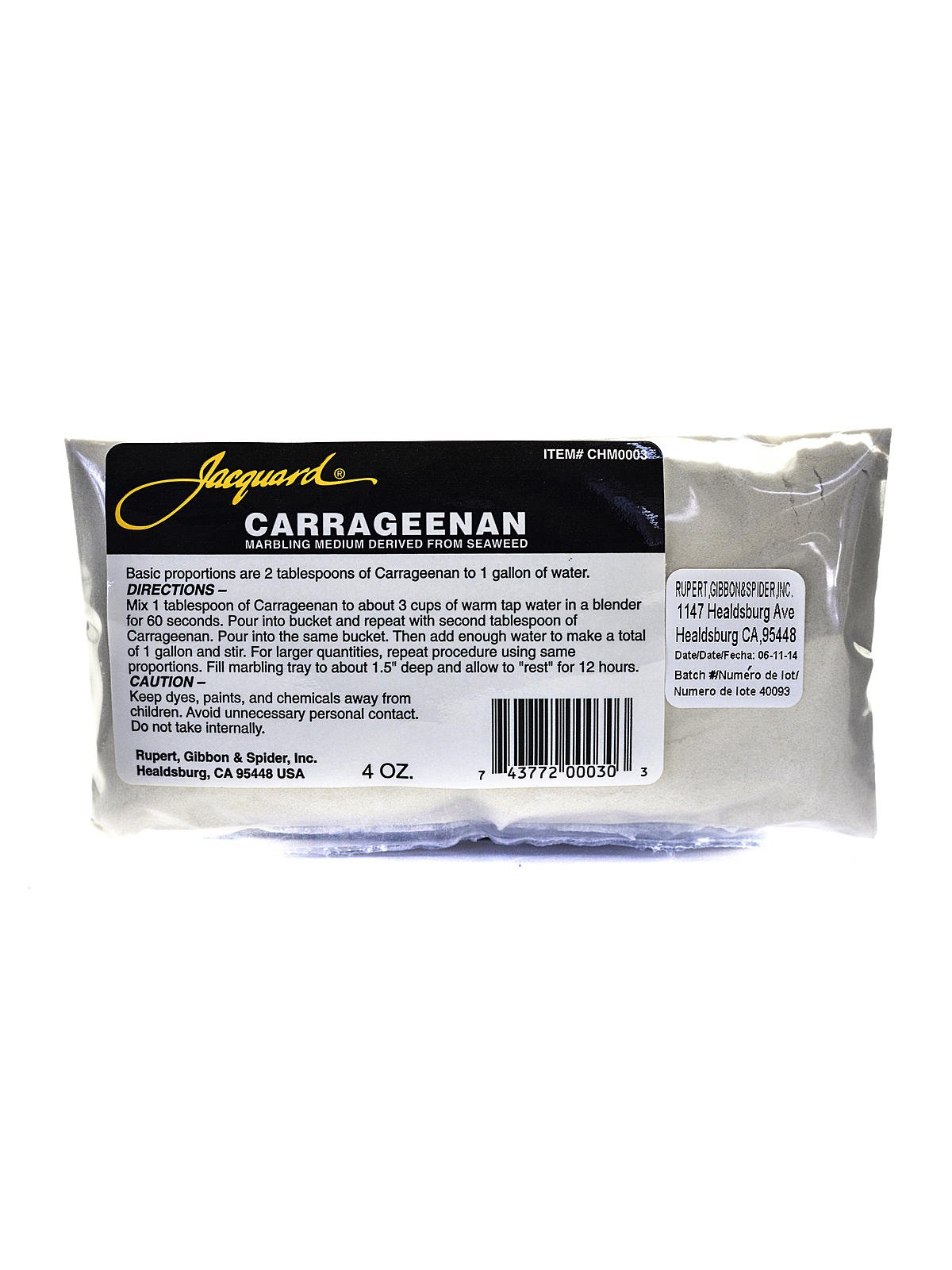 Jacquard - Carrageenan