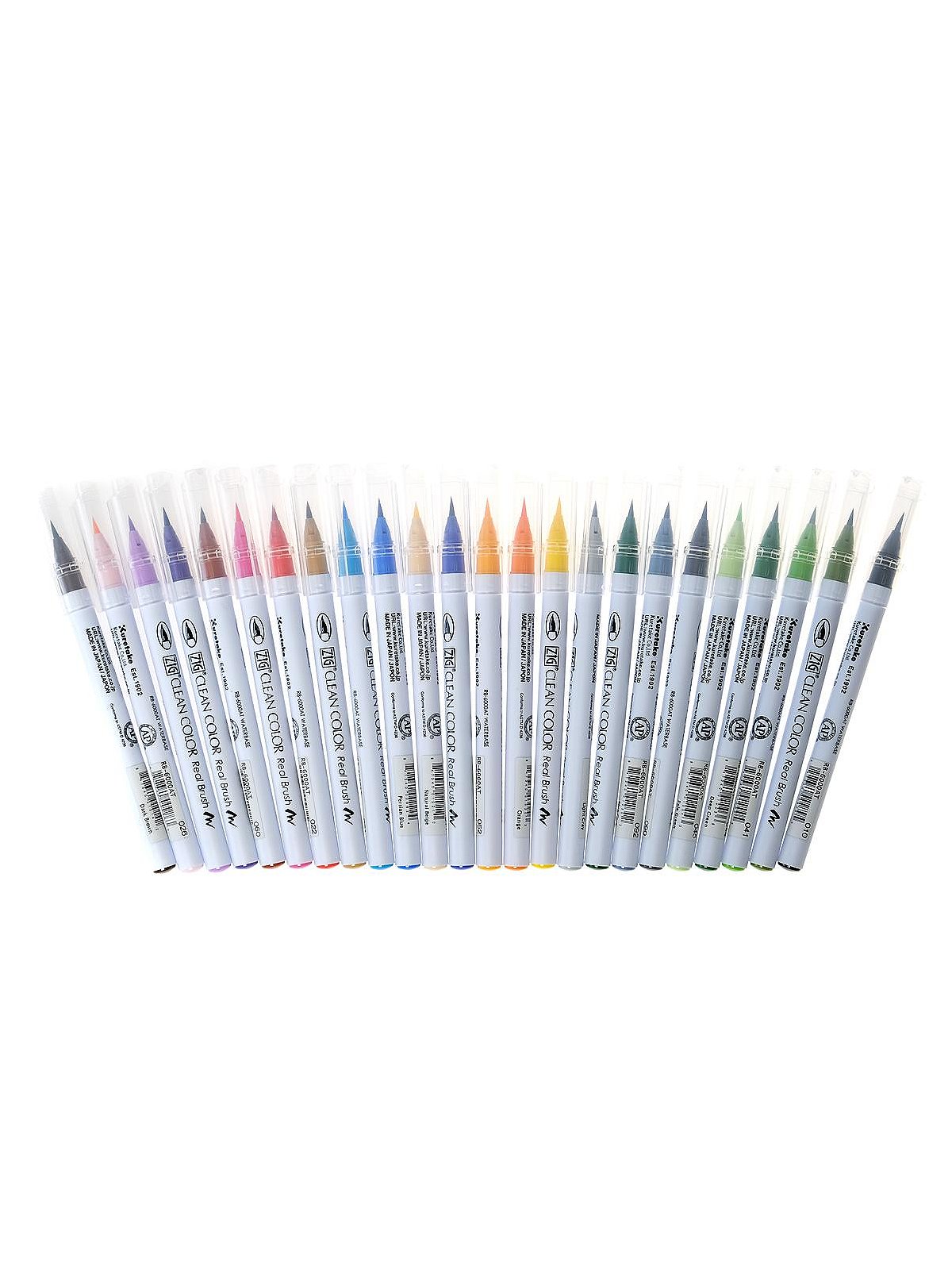 ZIG Clean Color Real Brush Marker, Set of 12