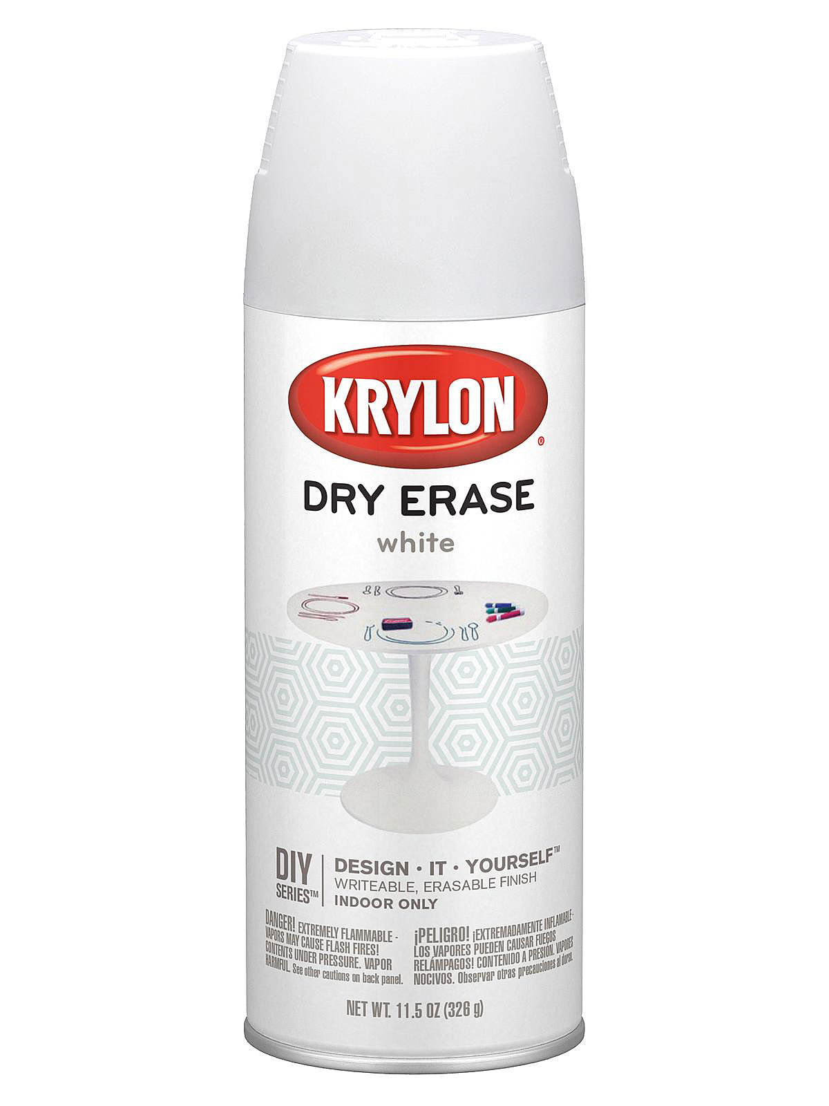 Krylon Dry Erase Clear Spray Paint 12 oz (6 Pack)