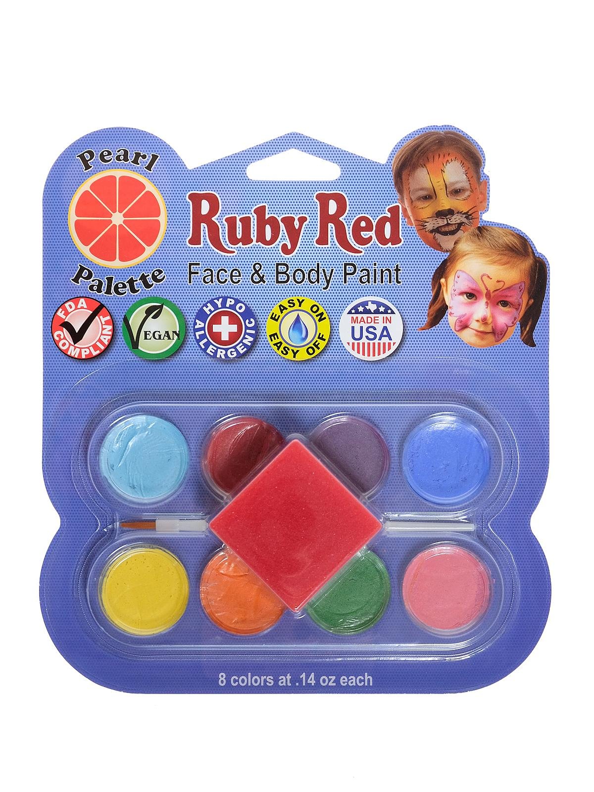 Ruby Red Face & Body Paint - Palette Sets