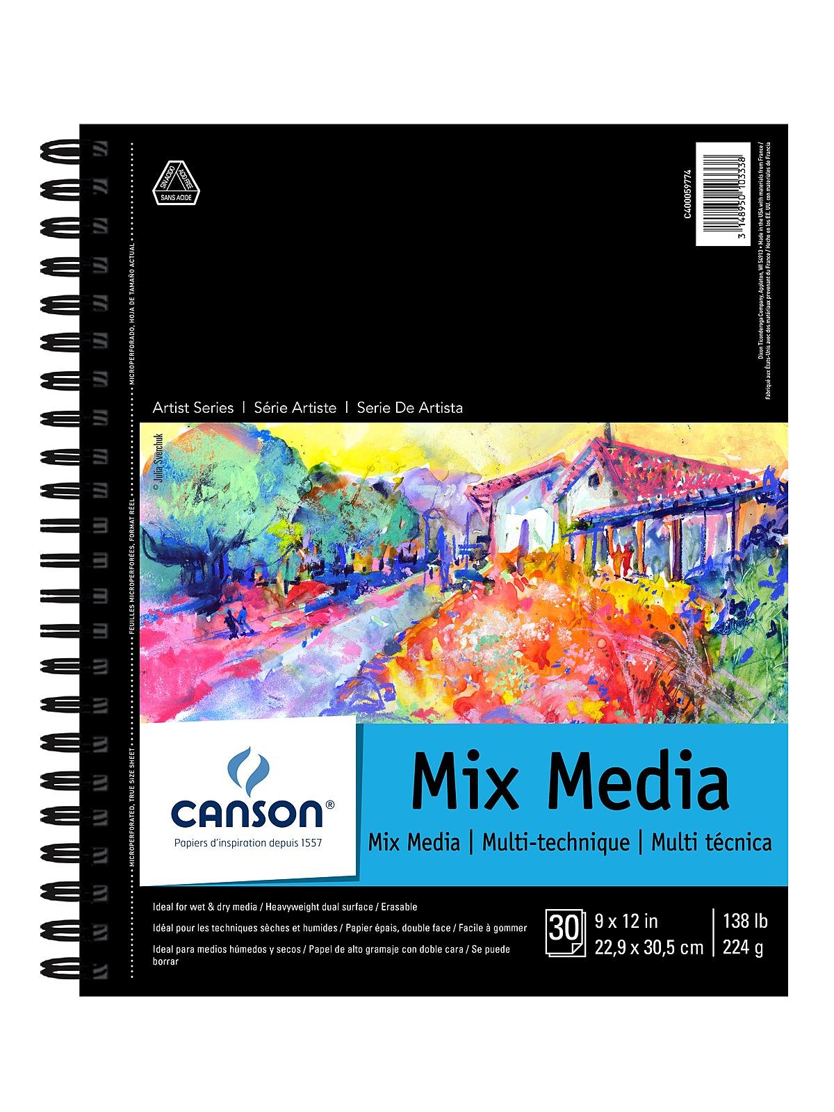 Canson - Artist Series Mix Media Pad - 9 x 12