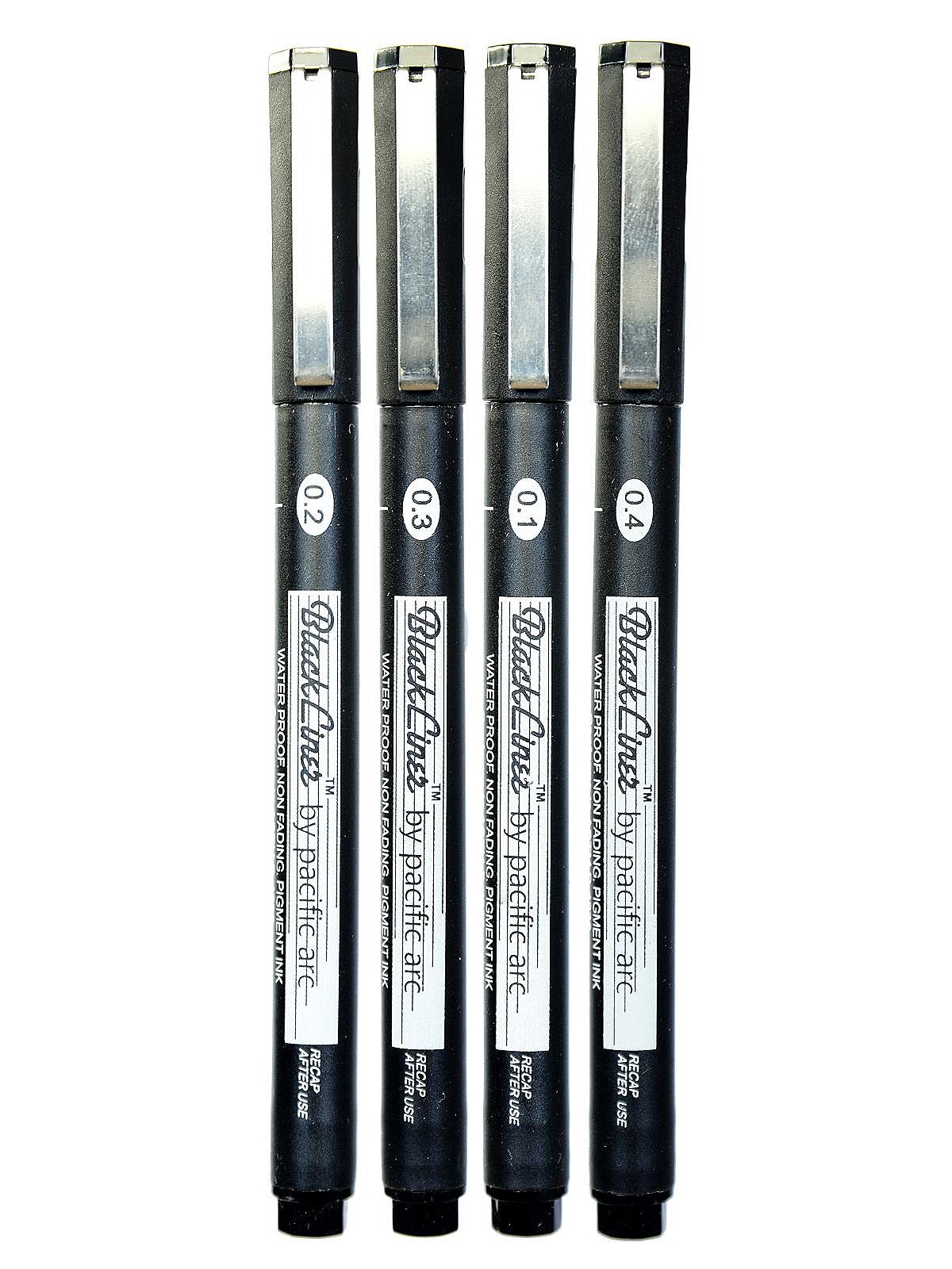 Pacific Arc Blackliner Black Fineliner Pens, Set of 4 Differently Sized  Fine Drawing Pens for Artists, Sketching Pens, Journaling Pens, Hand  Lettering Pens, and Calligraphy Pens : Buy Online at Best Price