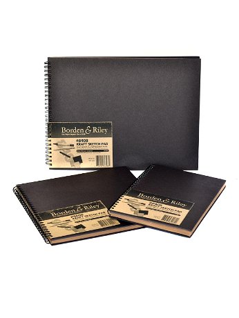 Borden & Riley - No. 840B Kraft Paper Hard Cover Spiral Sketchbooks