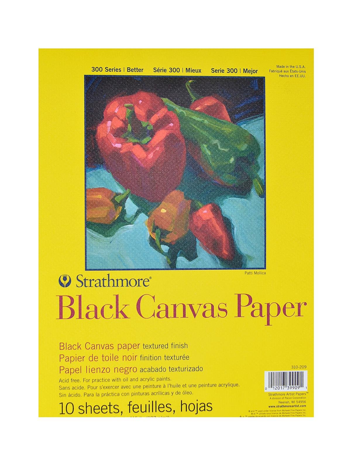 Strathmore - 300 Series Black Canvas Paper