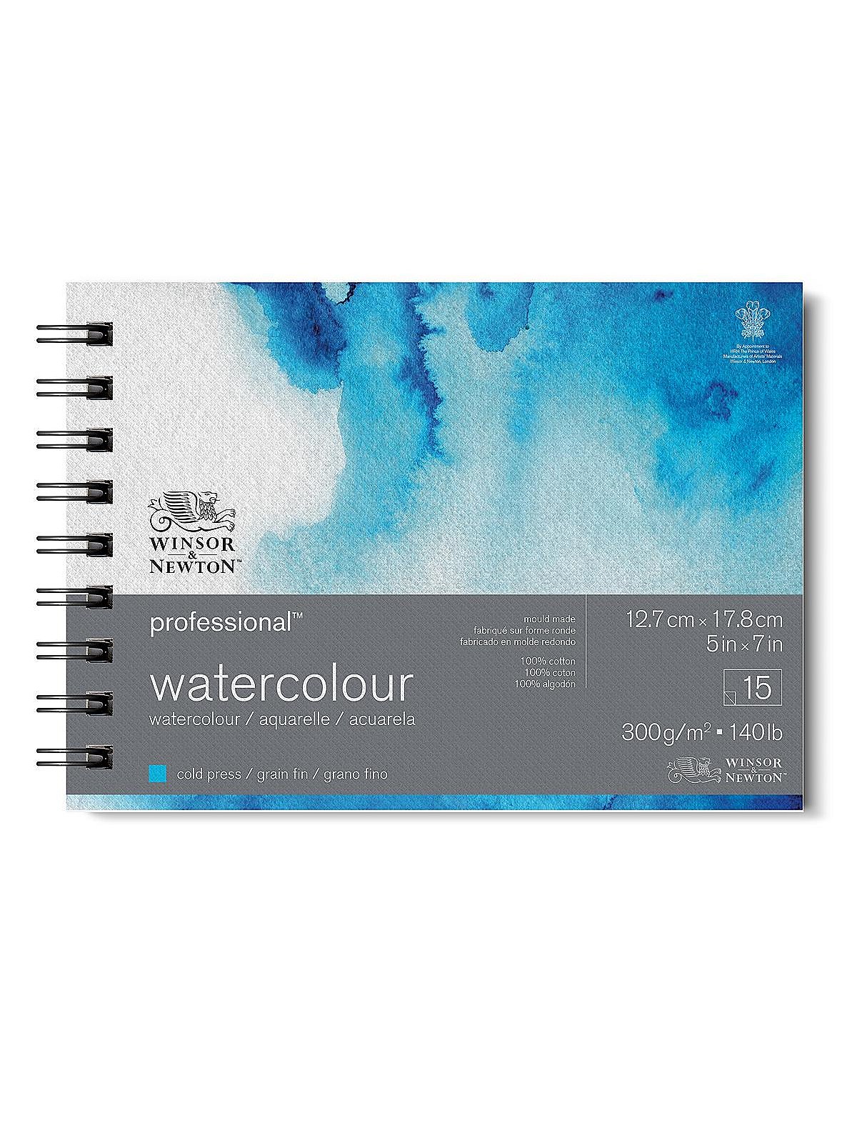 Winsor & Newton Professional Watercolor Paper Pad, 5 x 7, White