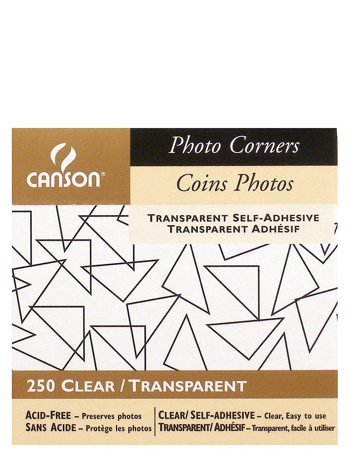 Canson Archival Self-Adhesive Photo Corners Black