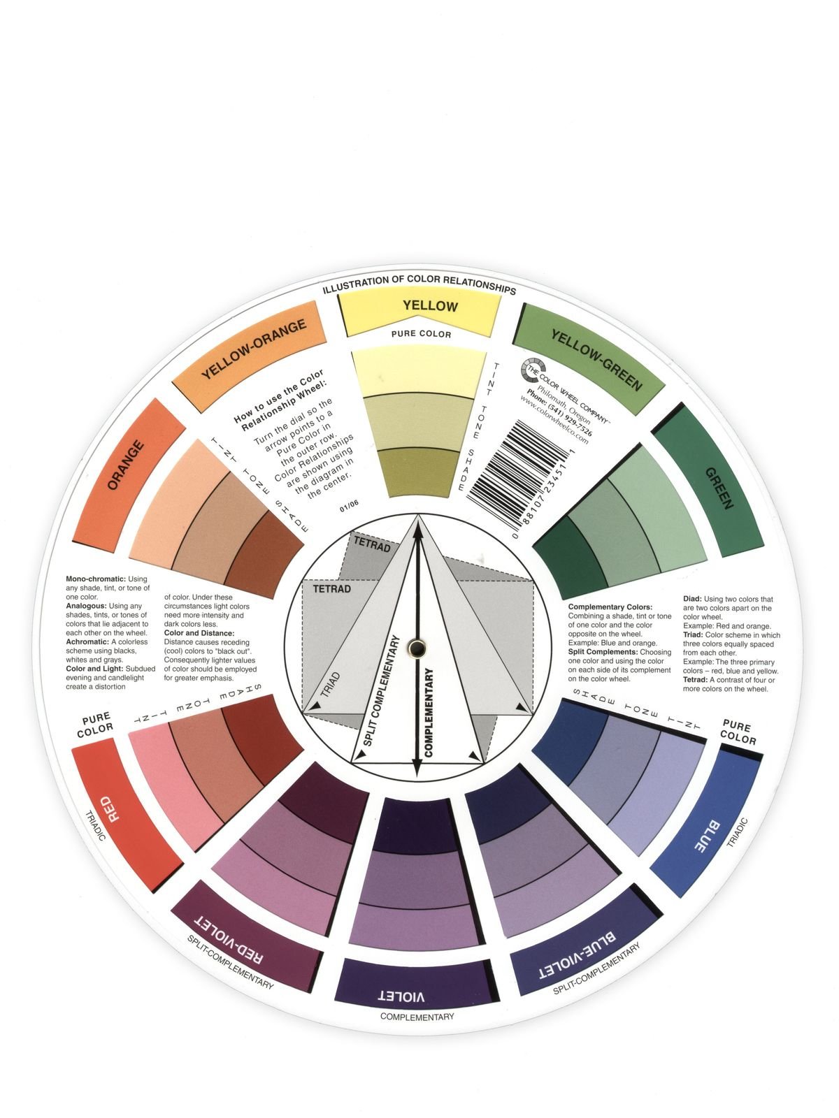 The Color Wheel Company - Artist Mixing Guide Color Wheel