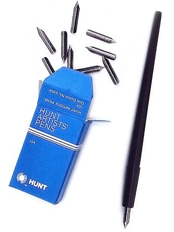 Speedball - Hunt Artists' Pen Nibs--Finest No. 104