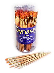 B-400 Golden Synthetic Brushes in Canister