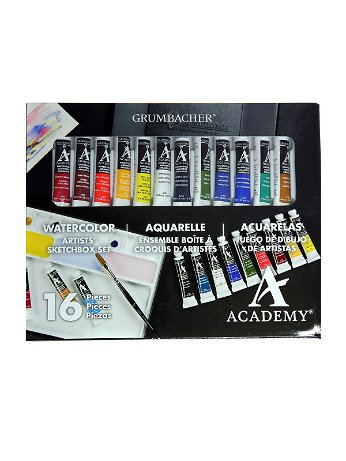 Grumbacher - Academy Watercolor Artists' Sketchbox Set