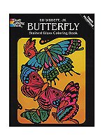 Butterfly Stained Glass Coloring Book