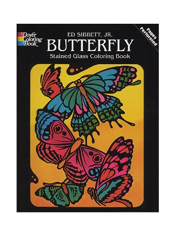 Dover - Butterfly Stained Glass Coloring Book