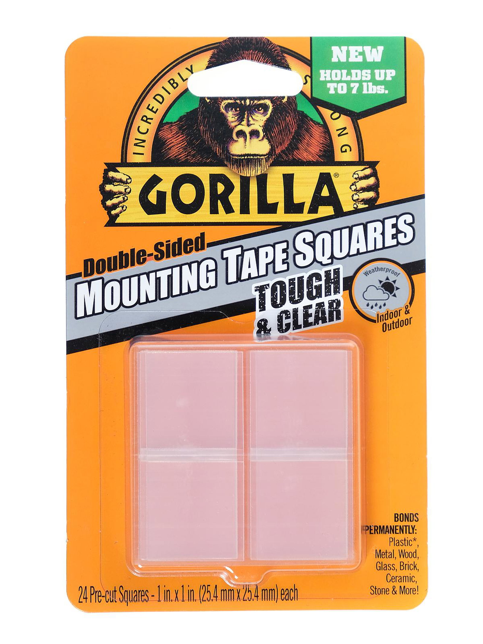 Gorilla Tough & Clear Mounting Tape Squares