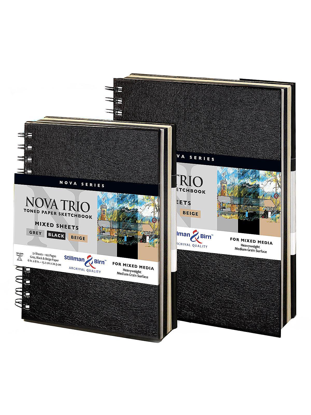 Stillman & Birn, Nova Series Grey Toned Wirebound Sketchbooks, Various –  ARCH Art Supplies