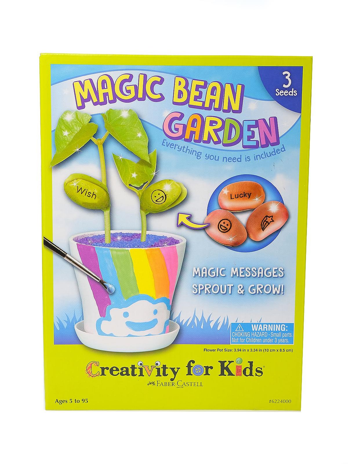 Creativity for Kids Magic Bean Garden, Reveal and Grow Magic Messages -  Arts and Crafts for Girls and Boys, Kids Science Kit Ages 5-8+, Unique Gift