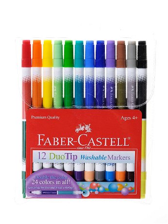 Faber-Castell - DuoTip Washable Markers
