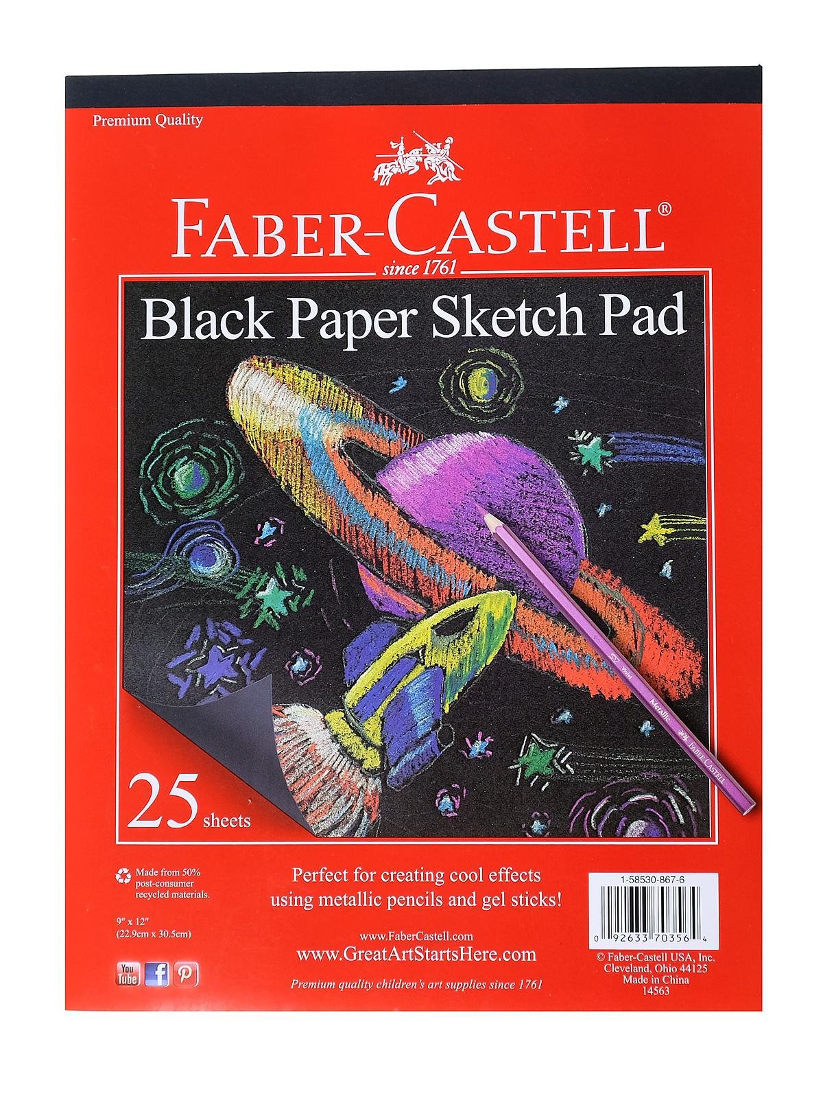 Faber-Castell - Black Paper Sketch Pad