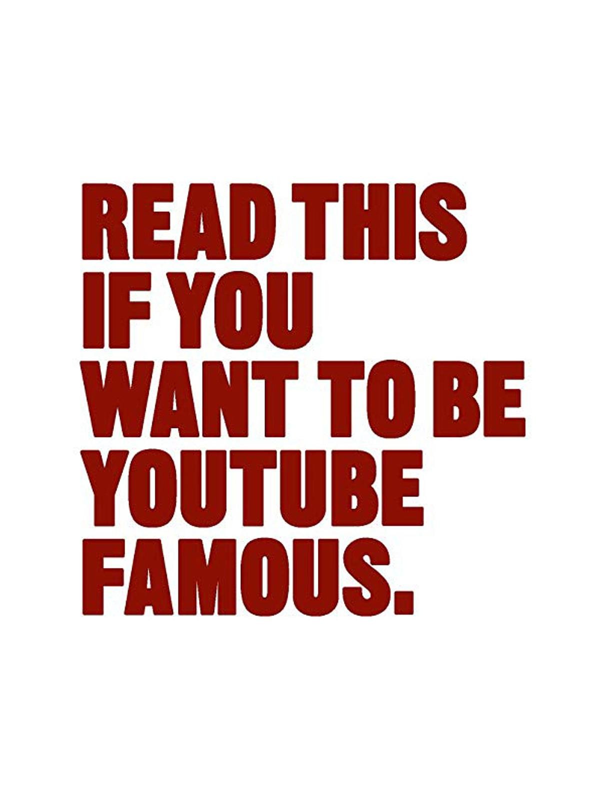 Laurence King - Read This if You Want to Be YouTube Famous