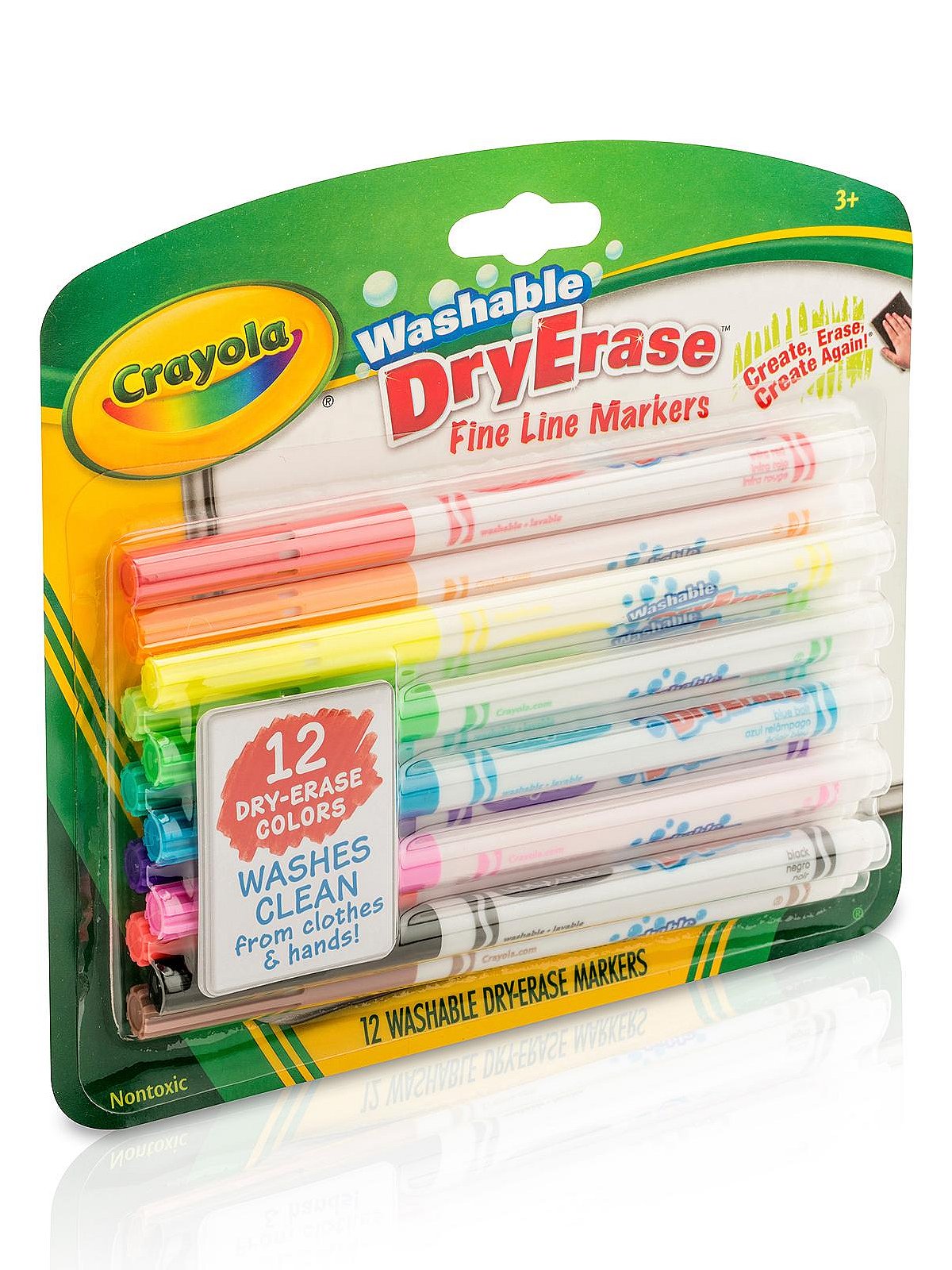 Crayola Washable Marker Set, 12-Colors, Fine