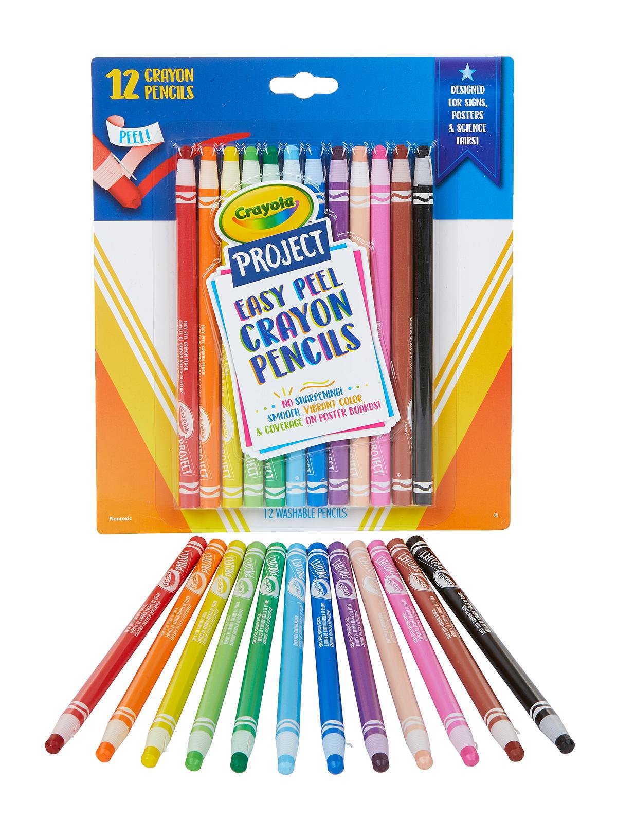 Crayola - Project Easy-Peel Crayon Pencils