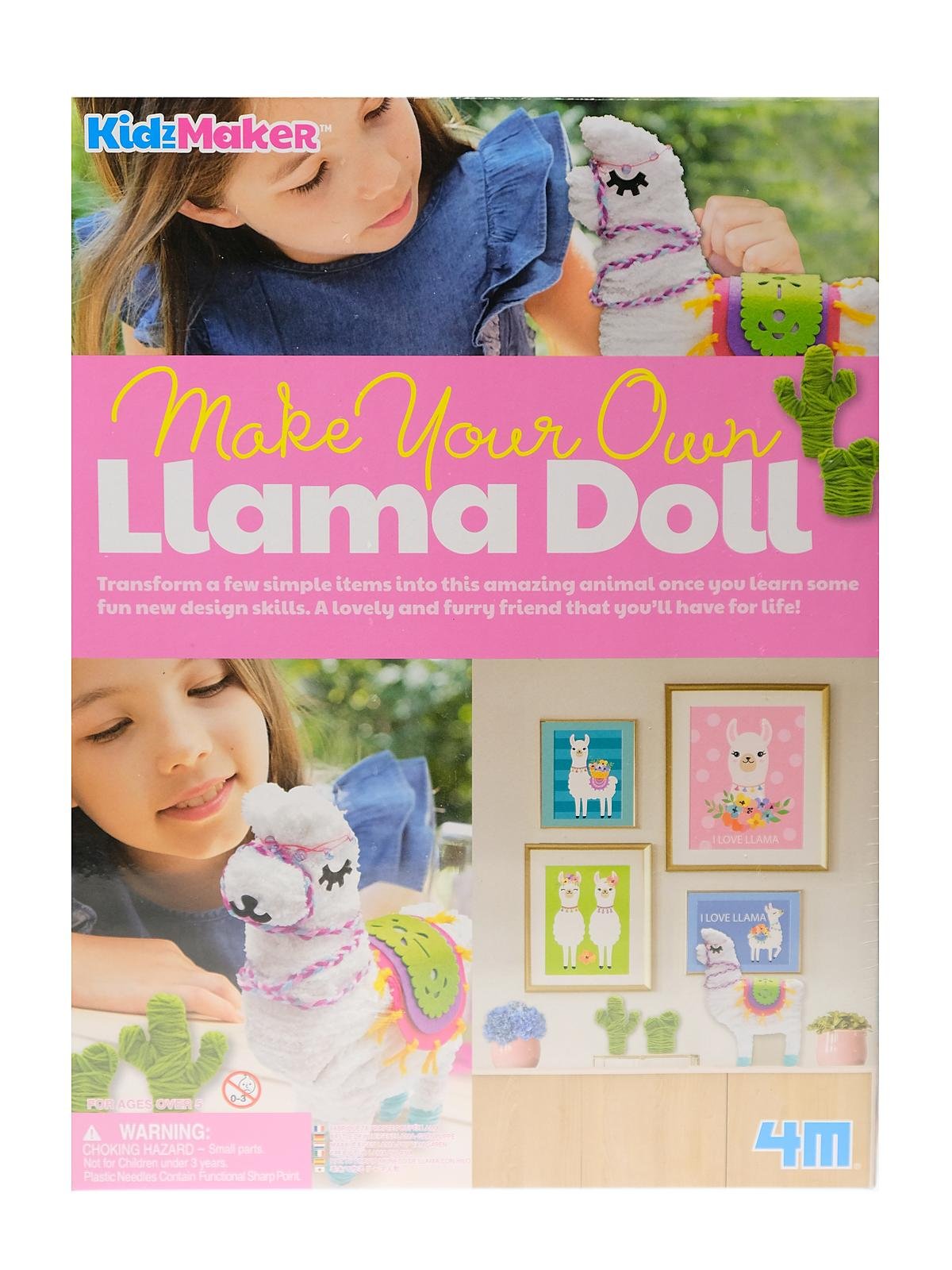 4M - KidzMaker Make Your Own Llama Doll