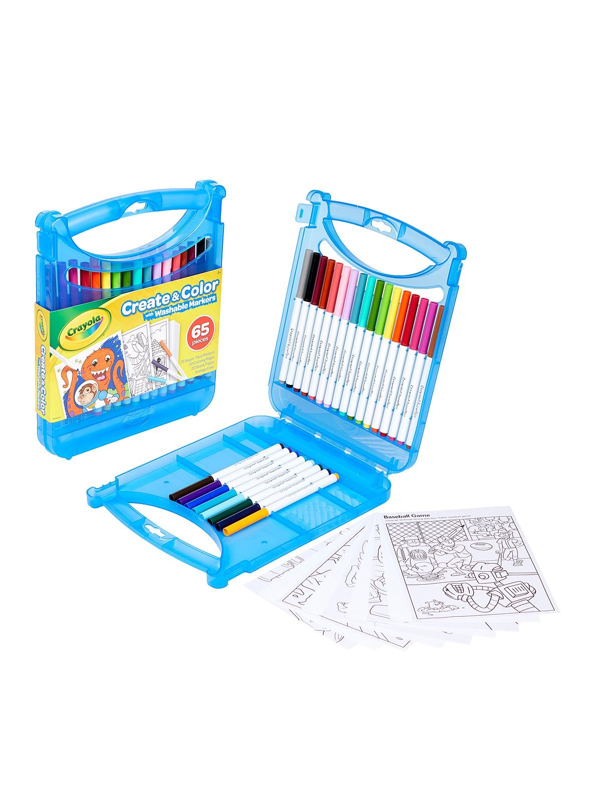 Crayola - Create & Color with Super Tips Washable Markers