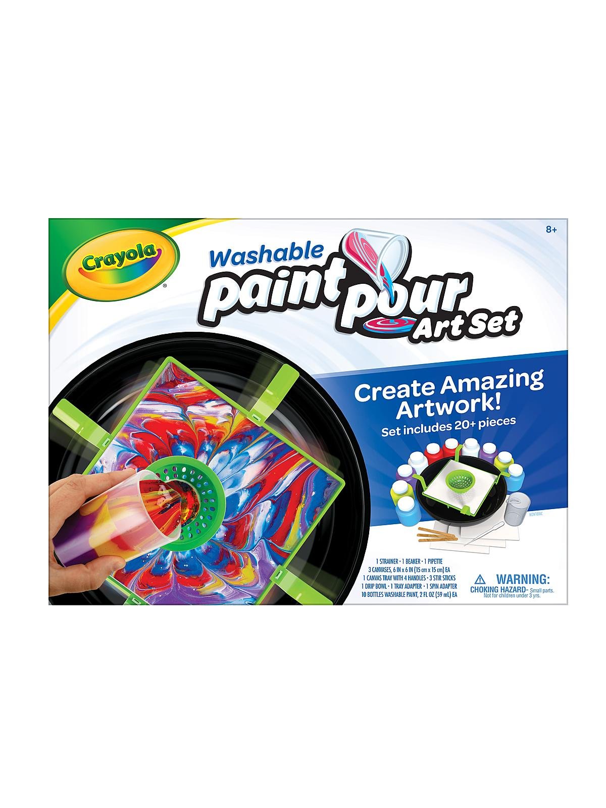 Crayola - Washable Paint & Pour Art Set