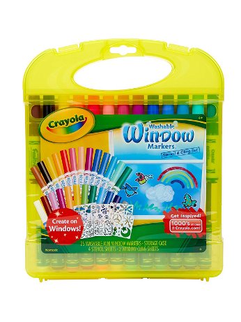 Crayola - Window Markers & Stencil Kit