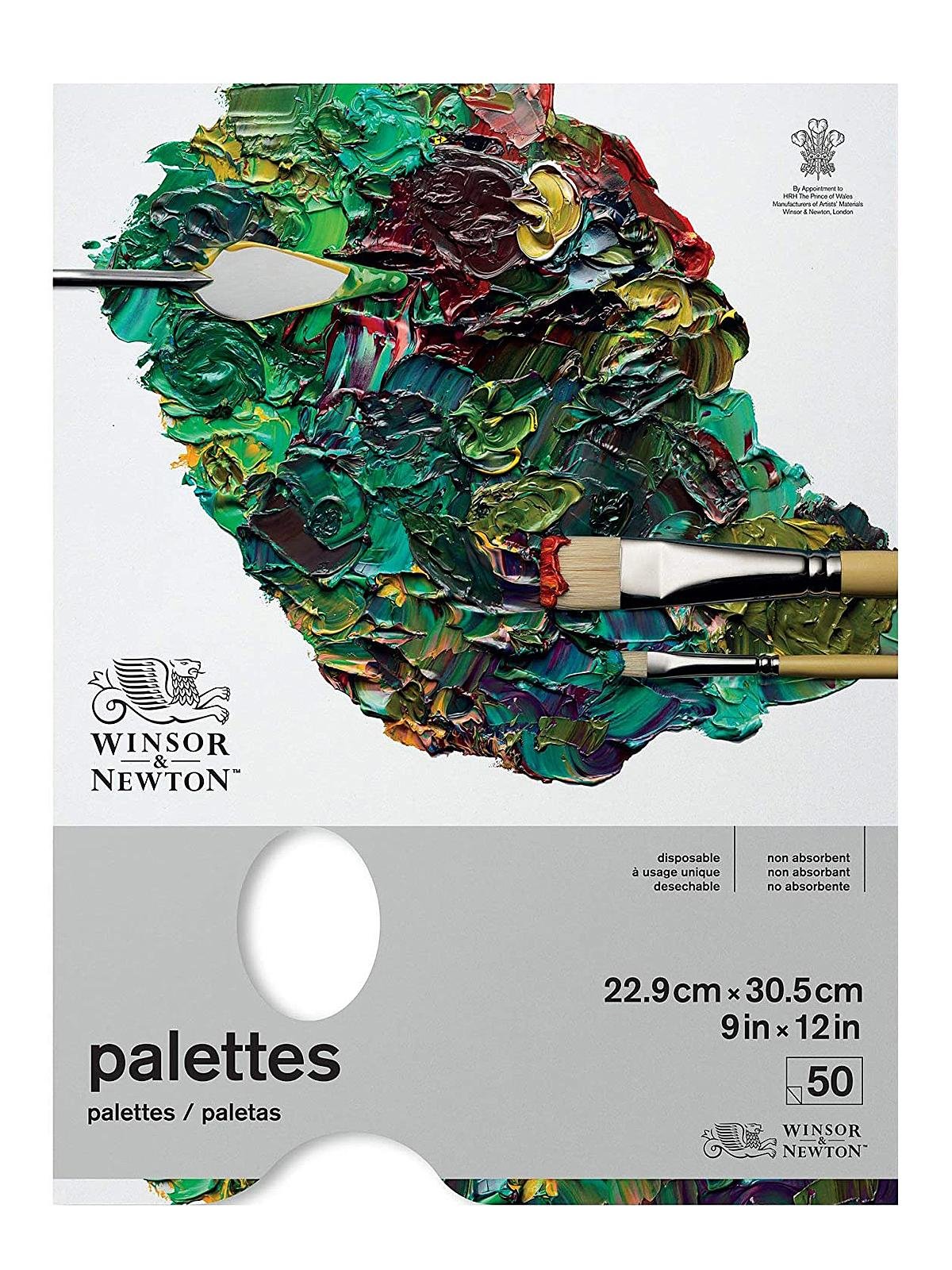 Winsor & Newton Tear-Off Palette Pad - 9 inch x 12 inch, 50 Sheets