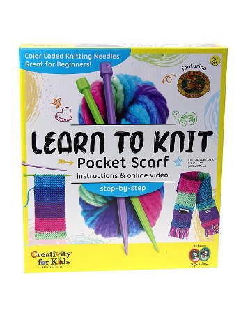 Creativity For Kids - Learn to Knit Pocket Scarf