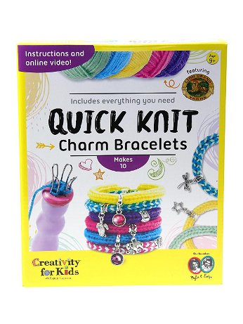 Creativity For Kids - Quick Knit Charm Bracelets