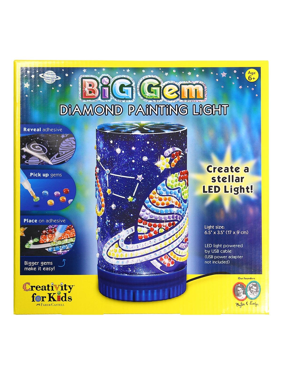 Creativity For Kids - Big Gem Diamond Painting Light