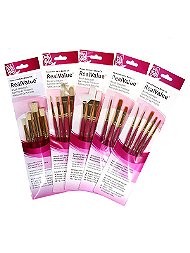 Real Value Brush Series Pink Short Handled Sets