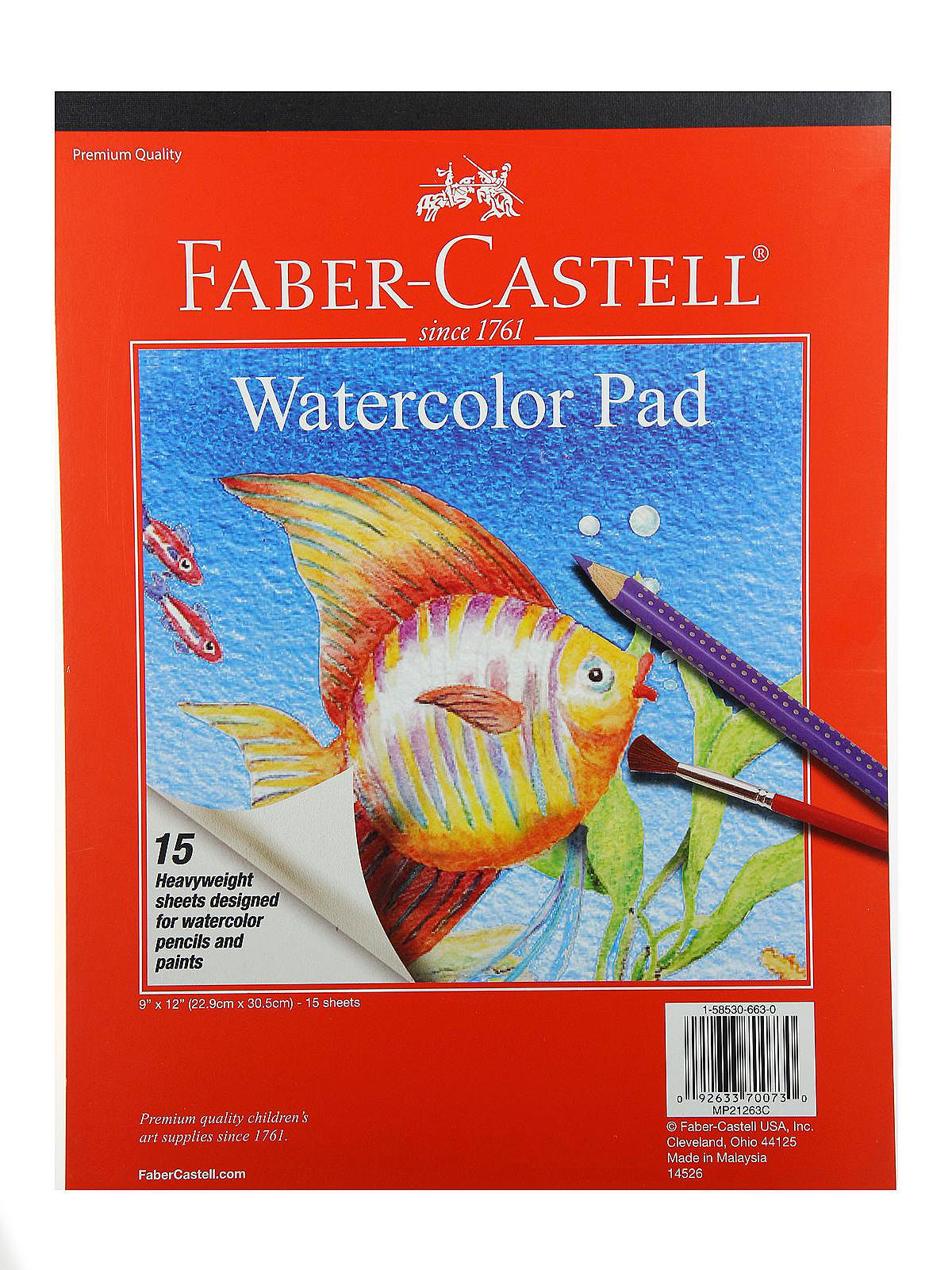 Faber-Castell Watercolor Pad: 9 x 12 in.