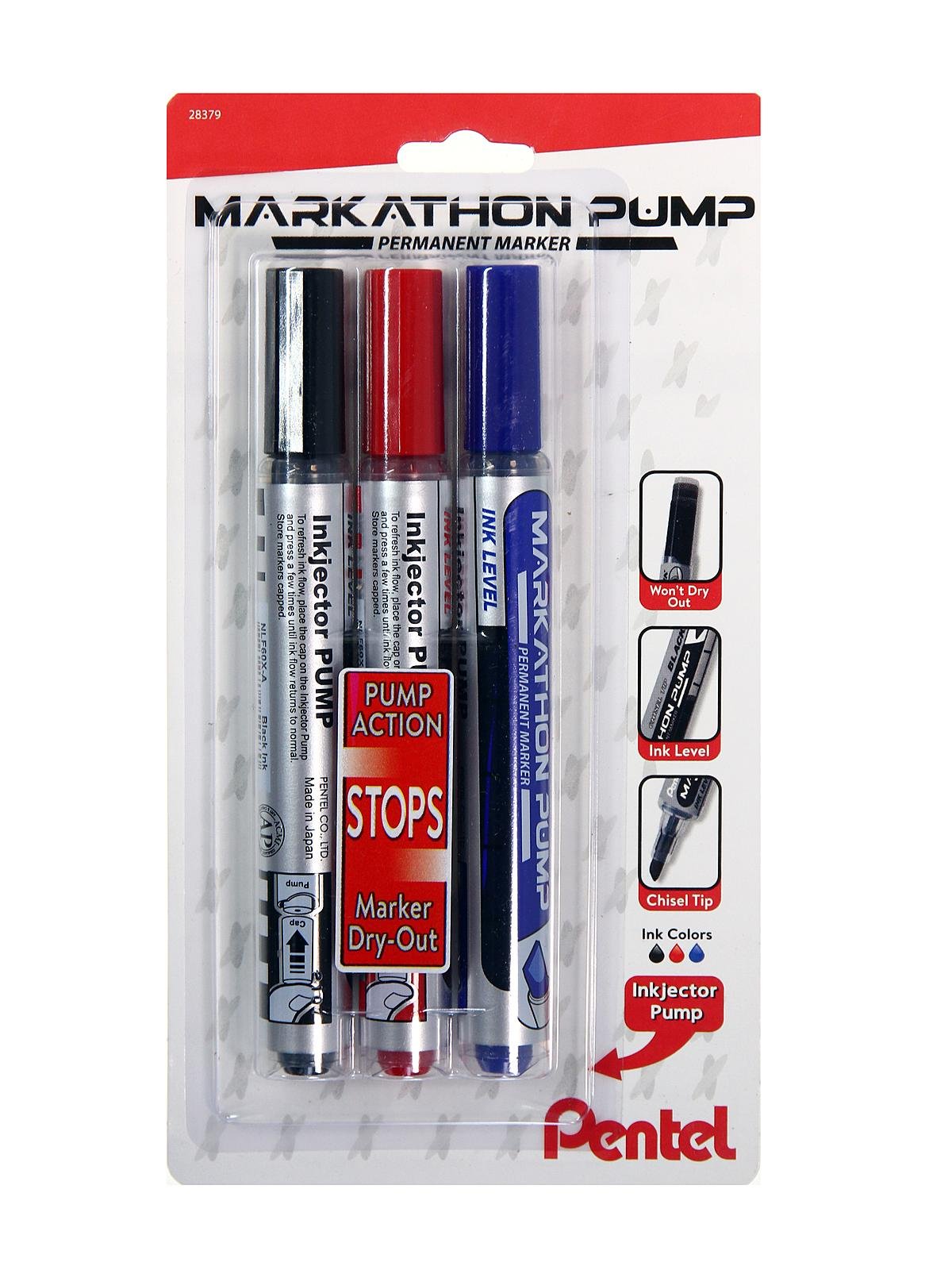 Pentel - Markathon Pump Permanent Marker Sets