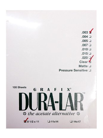 Grafix - Clear Dura-Lar Acetate Alternative Packs