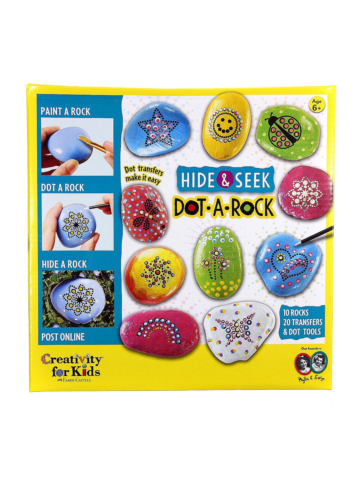 Creativity for Kids® Mandala Dot-a-Rock Painting Kit