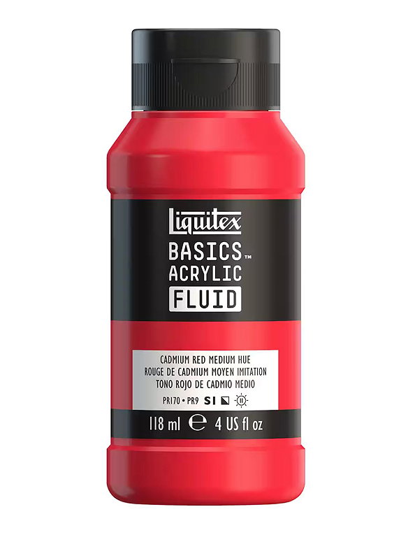 Liquitex Basics Acrylic Color - Cadmium Yellow Medium Hue, 118 ml