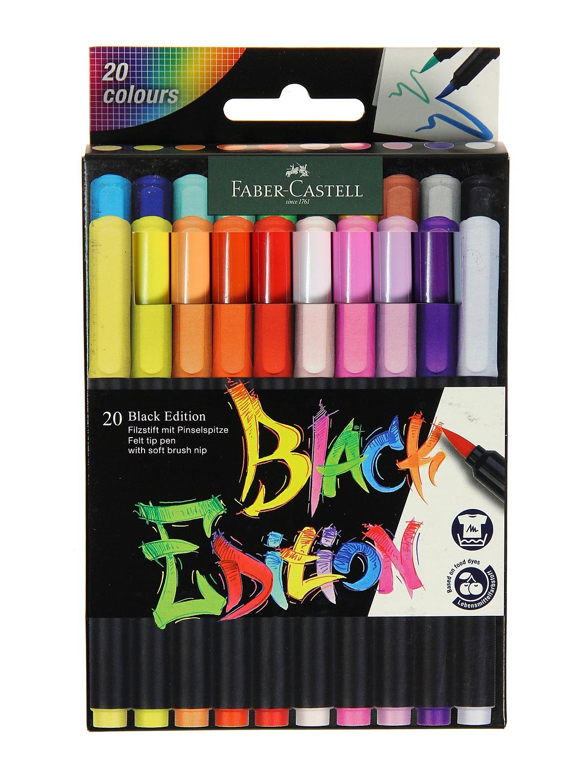 Faber-Castell - Black Edition Felt Tip Brush Pens