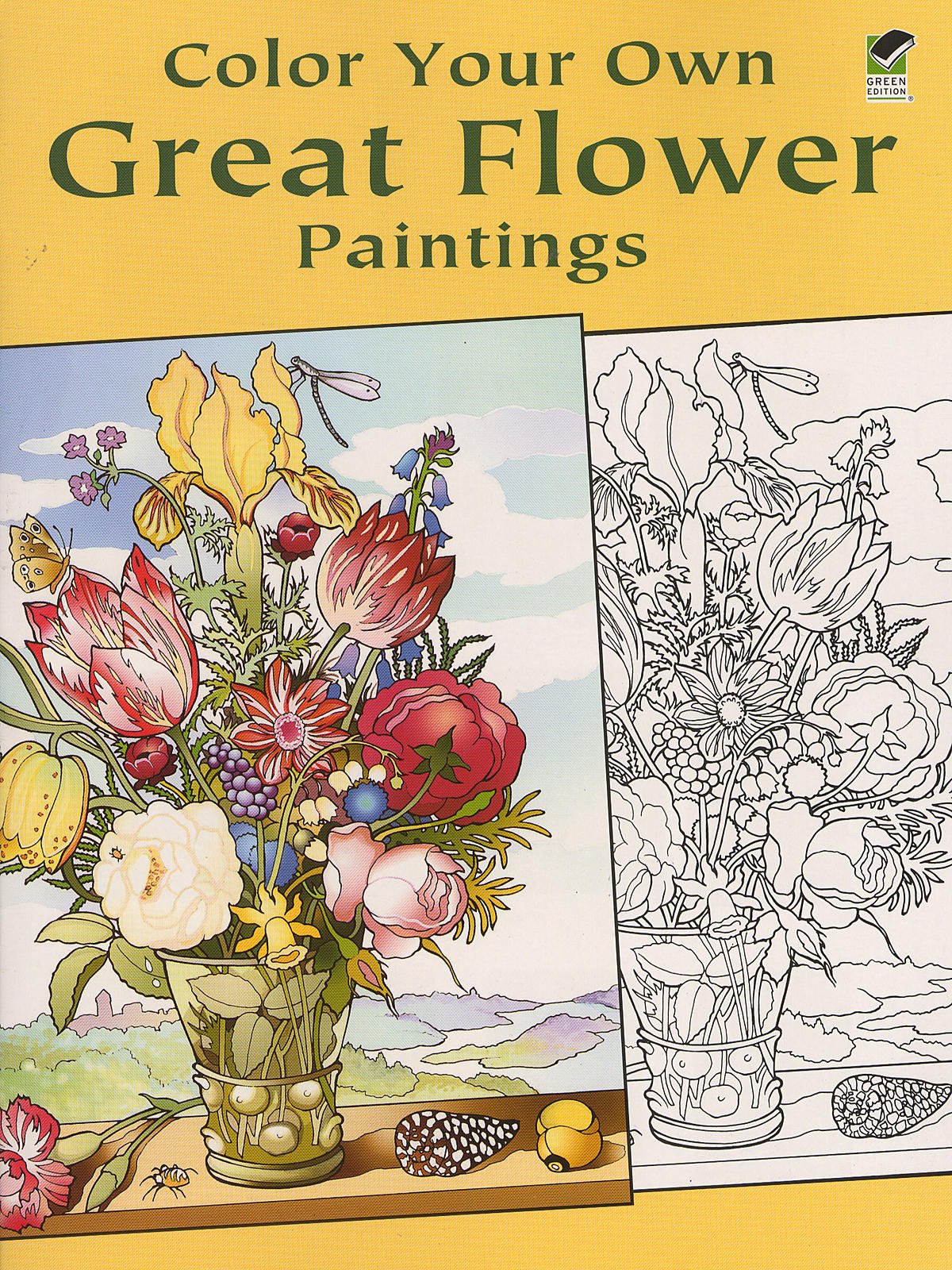 Dover - Color Your Own Great Flower Paintings