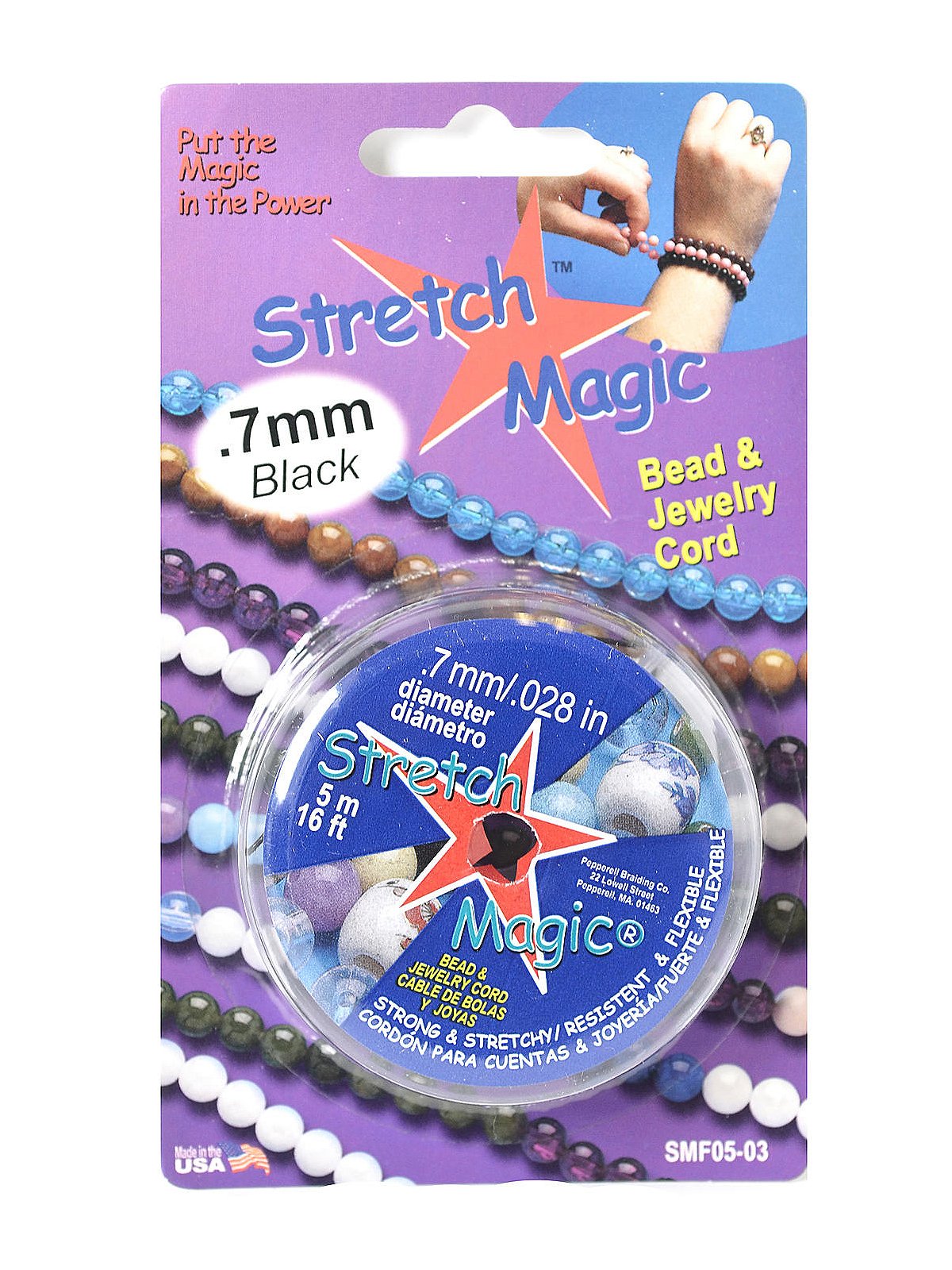 Stretch Magic Bead & Jewelry Cord .7mmX5m Black