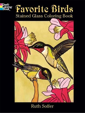 Dover - Favorite Birds Stained Glass Coloring Book