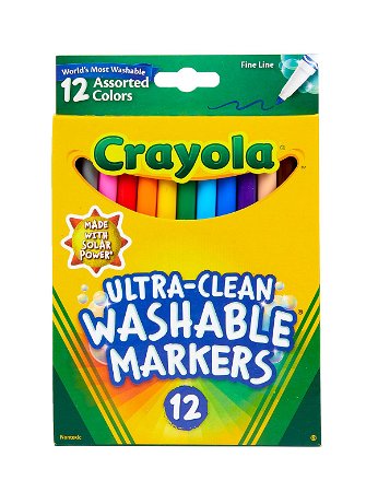 Crayola - Washable Markers -- Assorted Colors