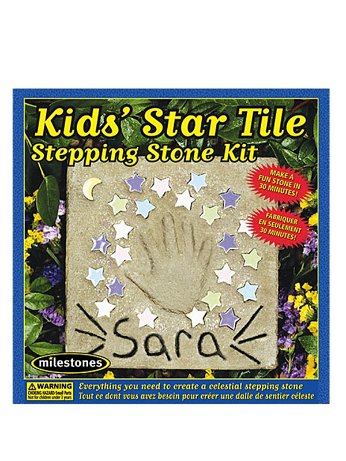 Milestones - Kids' Star Tile Stepping Stone Kit