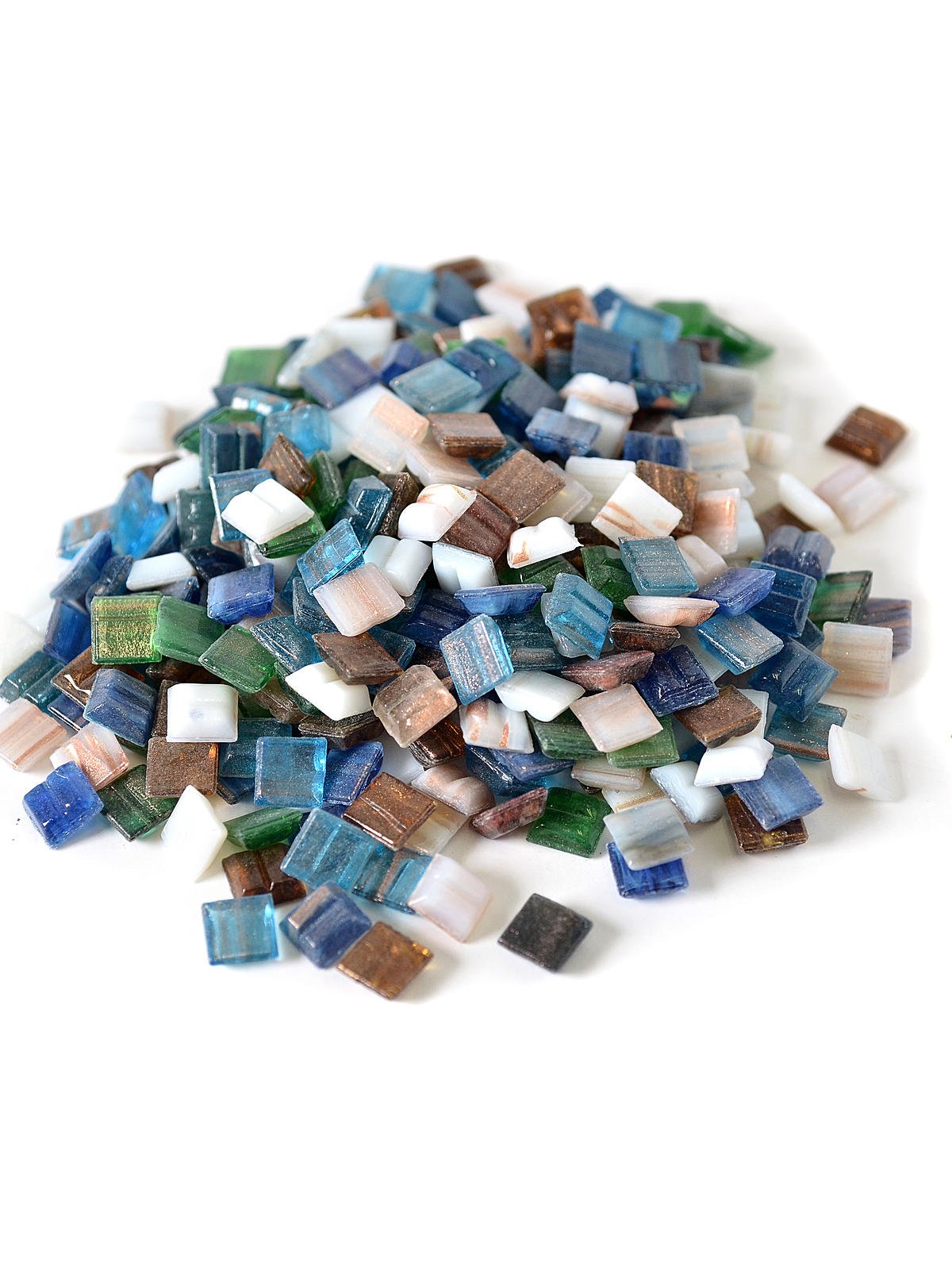 Mosaic Mercantile Glass Authentic Square Mosaic Tile 3/4 X 3/4 in Assorted ... 