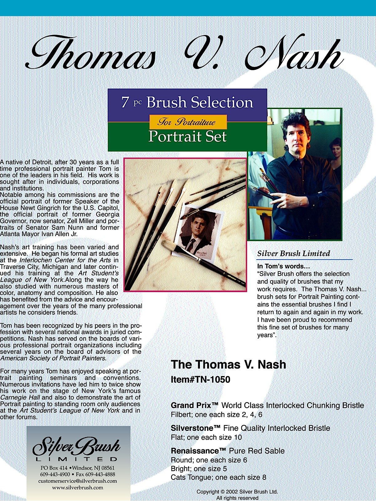 Silver Brush - Thomas Nash Brush Sets