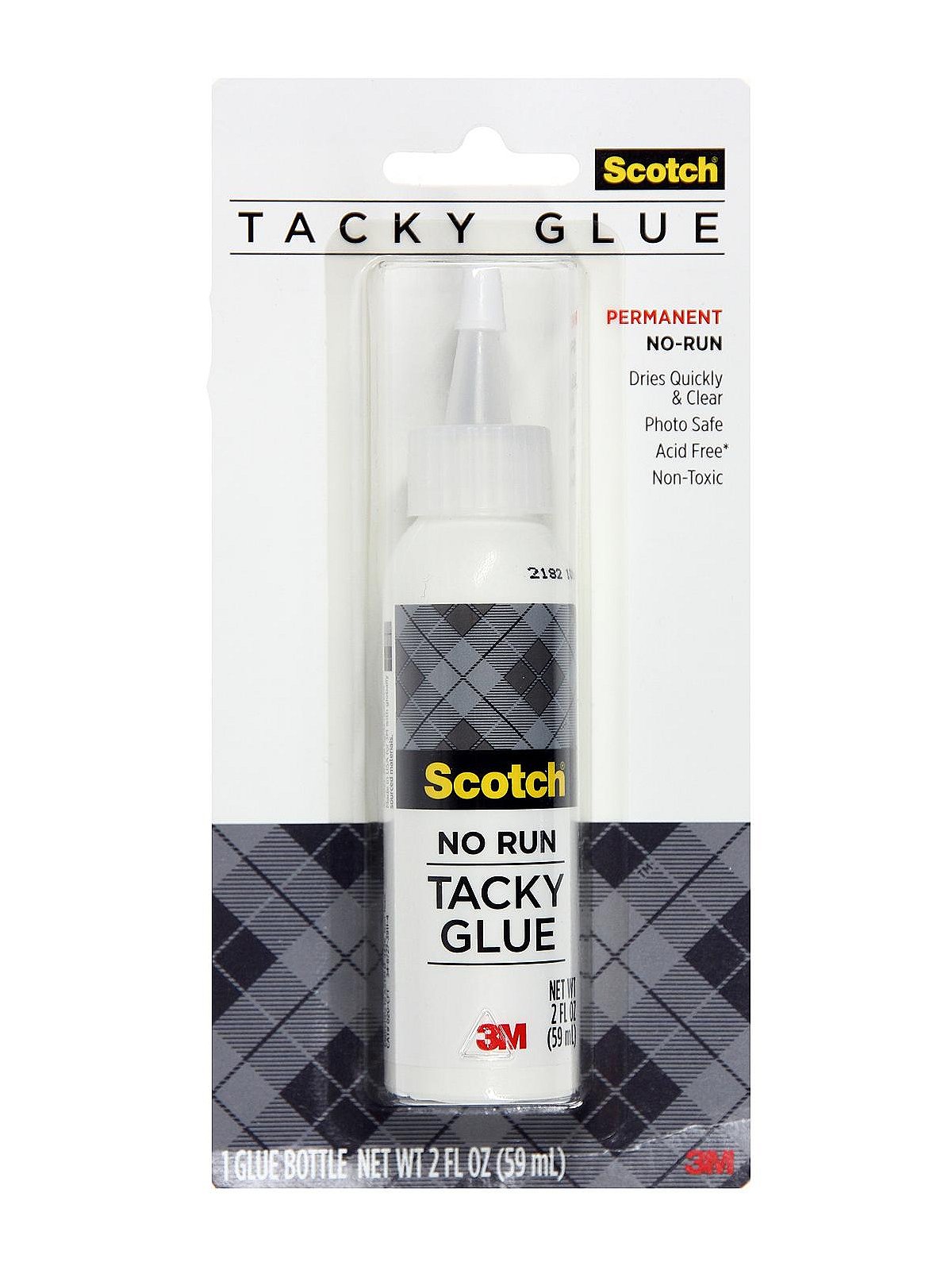 3M Scotch Permanent Glue Stick White .25oz