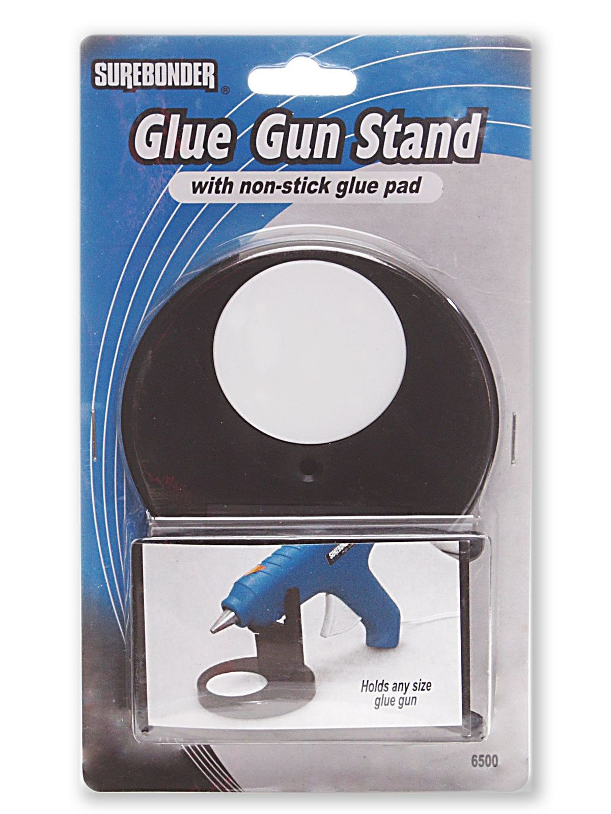 Glue Gun Stand W-non-stick Glue Pad-Black